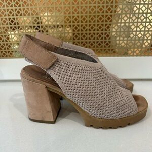 Eileen Fisher Cue Slingback Open-Toe Pumps size 5.5!